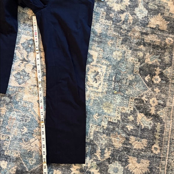 Babaton Midnight Blue Cropped Trousers 92% Cotton 8% Spandex - Picture 7 of 9